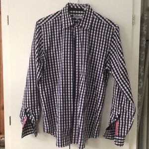 Men’s designer casual slim fit button down shirt